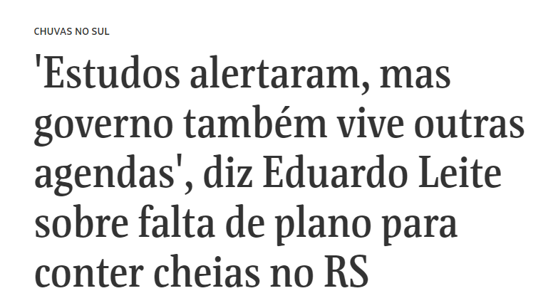 Se fosse um governador do PT veríamos jornalistas da Globo BERRANDO e exigindo sua PRISÃO IMEDIATA, com direito a editoriais em todos os jornalões, mas como é o fascista de estimação da imprensa, eles tentam normalizar o crime! 155 mortos não foram acidente e sim ASSASSINATO,