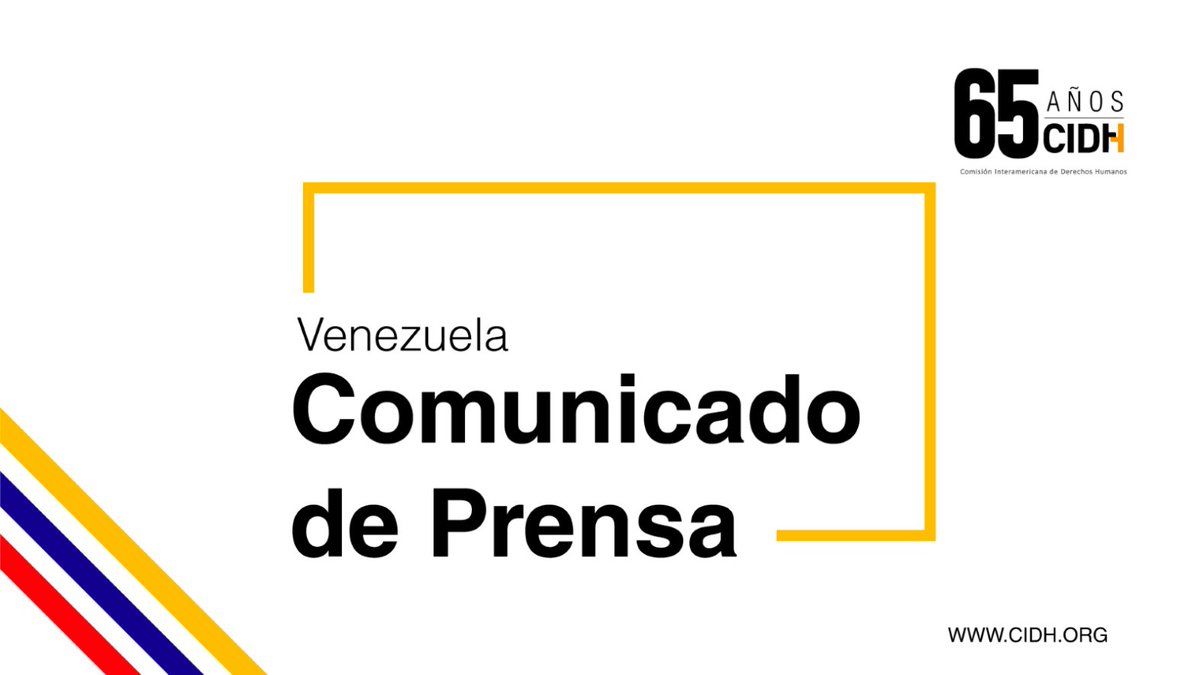 #CIDH: #Venezuela debe combatir la impunidad por graves violaciones de derechos humanos. #DerechosHumanos 👉🏽 bit.ly/3V8Wkhd