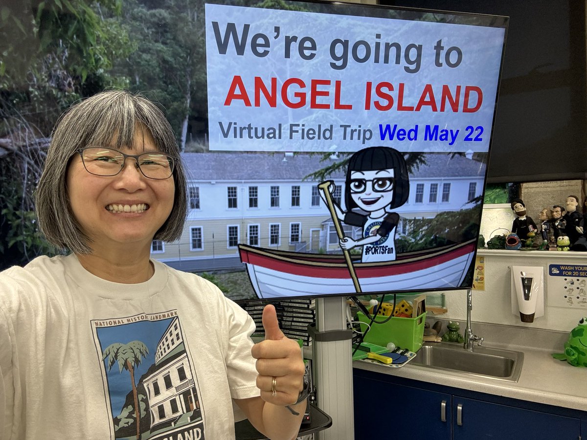 HistoryFrog's tweet photo. We’re going to Angel Island this week! So excited! @portsprogram #PortsFAN #HistoryFrogClass🐸 #HistoryTadpoles #HistoryTeeShowdown https://t.co/w5IloUqOF9