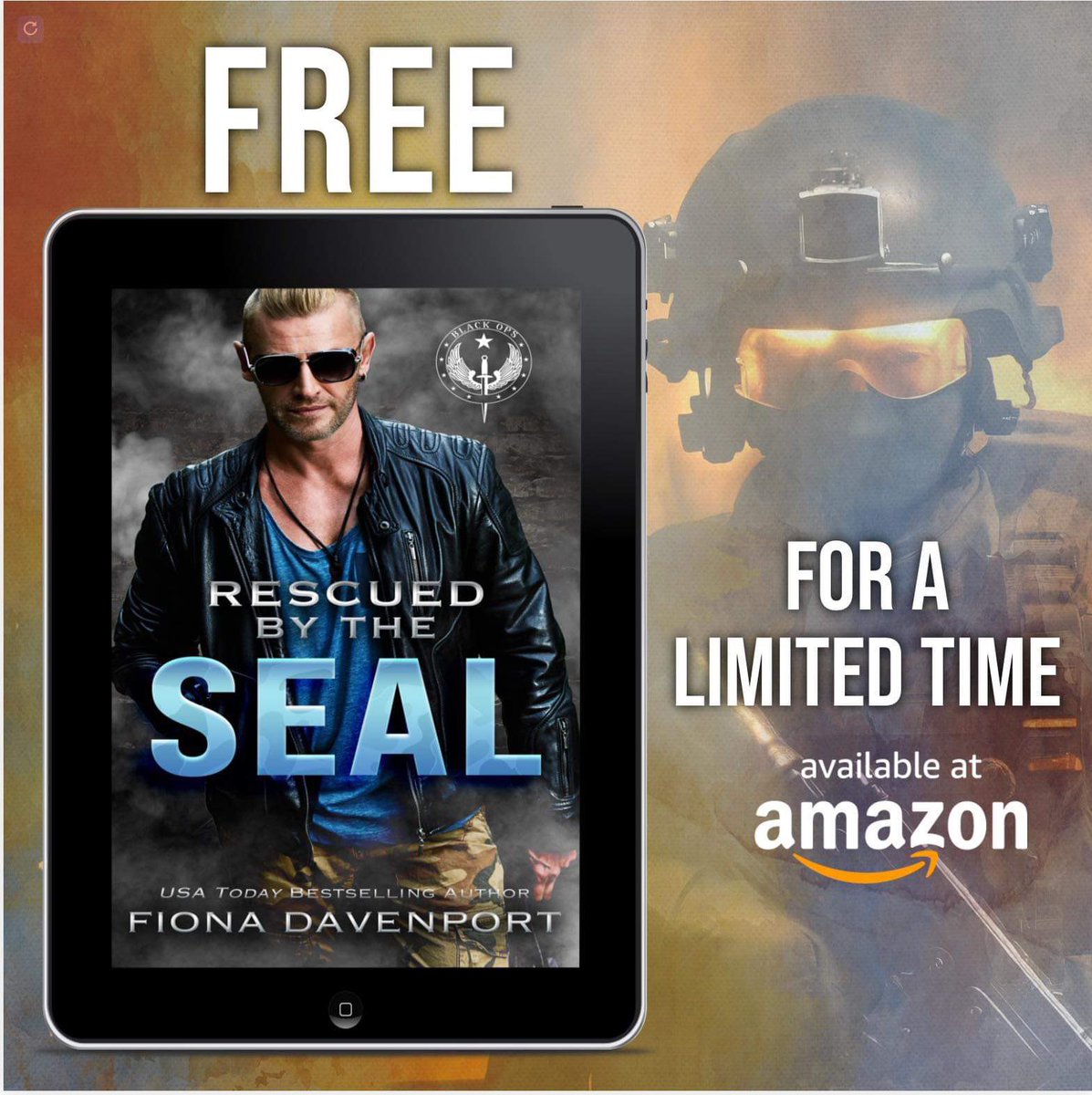 💜🏍'In the face of danger, a Navy SEAL discovers that true love is worth the fight. Amazon:geni.us/OBZBn #FionaDavenport #RescuedbytheSEAL #BlackOps #kindleunlimited #military #contemporary #romance