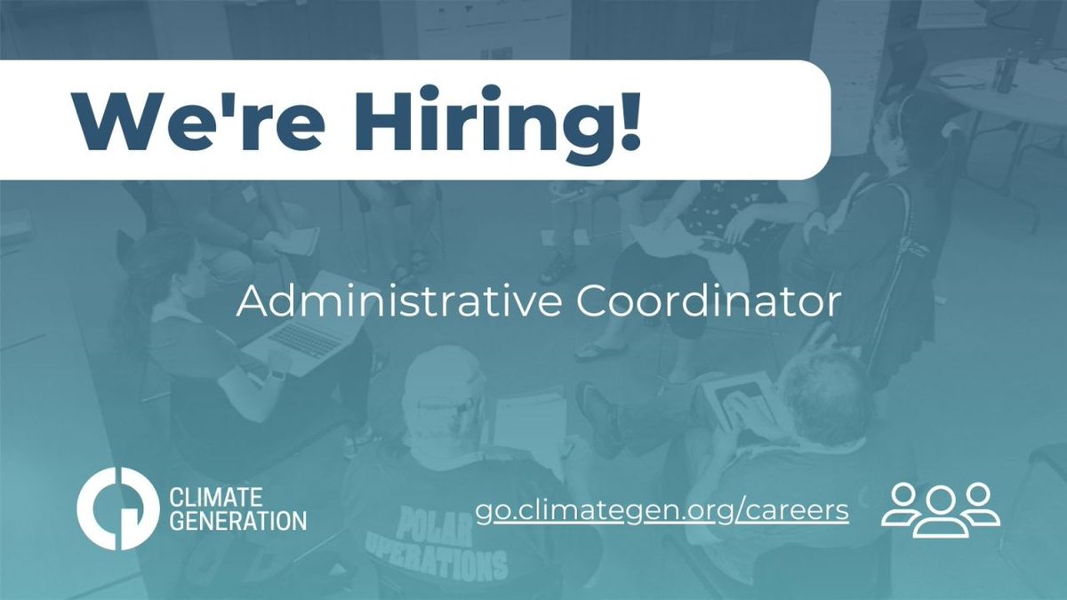 Come join our team! 🌎 We’re still hiring for a full-time administrative coordinator. Learn more: climategen.org/who-we-are/car…
