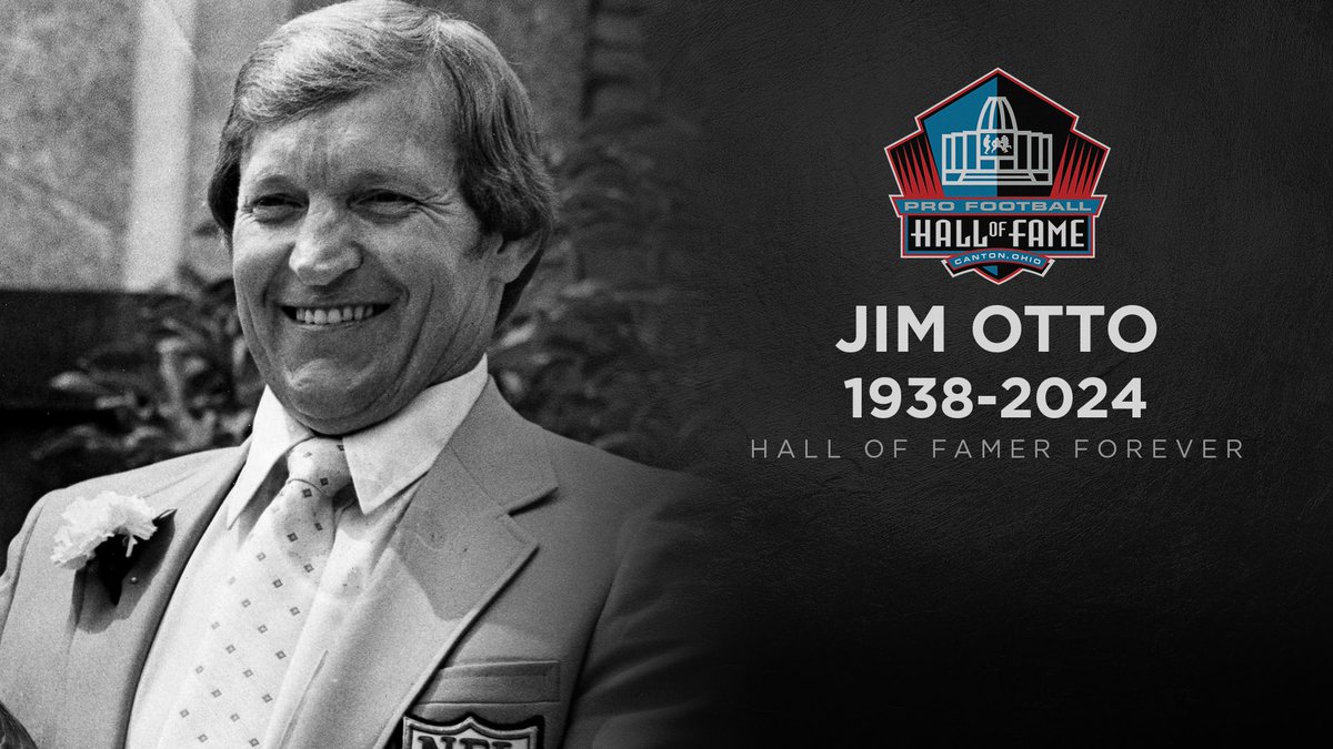 As a fan of the Nfl its saddens me to share the news that the Class of 1980's Jim Otto has passed away at age 86. #HOFForever 

#JimOtto #Raiders #JustWinBaby 
#Nfl #RaidersNation 

@SB_Lair_OOTBE