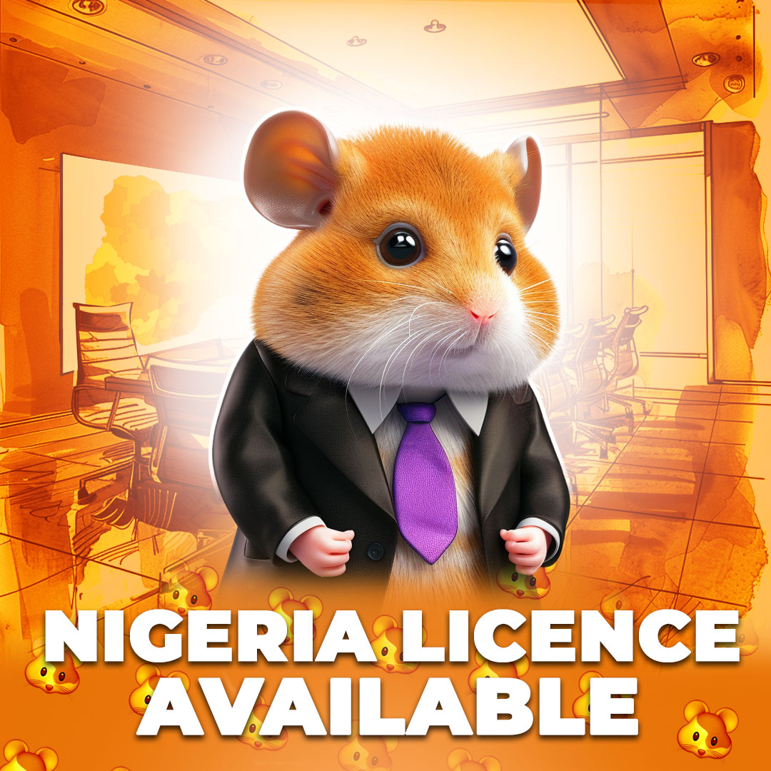 hamster_kombat's tweet photo. 🔥 HAMSTERS IN NIGERIA 🔥

🤑 Expand your exchange's borders to one of the fastest growing regions in cryptocurrency... 

Take the opportunity to get a Nigeria Licence card to make your exchange position transparent and safe for your local hamsters!

🔹 Nigeria Licence
Price: 1,500 coins
Profit: 170 per hour
Conditions: none

👉 Note: The card has a cooldown! 

#crypto #btc #memetoken #memecoin #hamster #hamsterkombat #taptap #clicker #game #p2e #newcard
