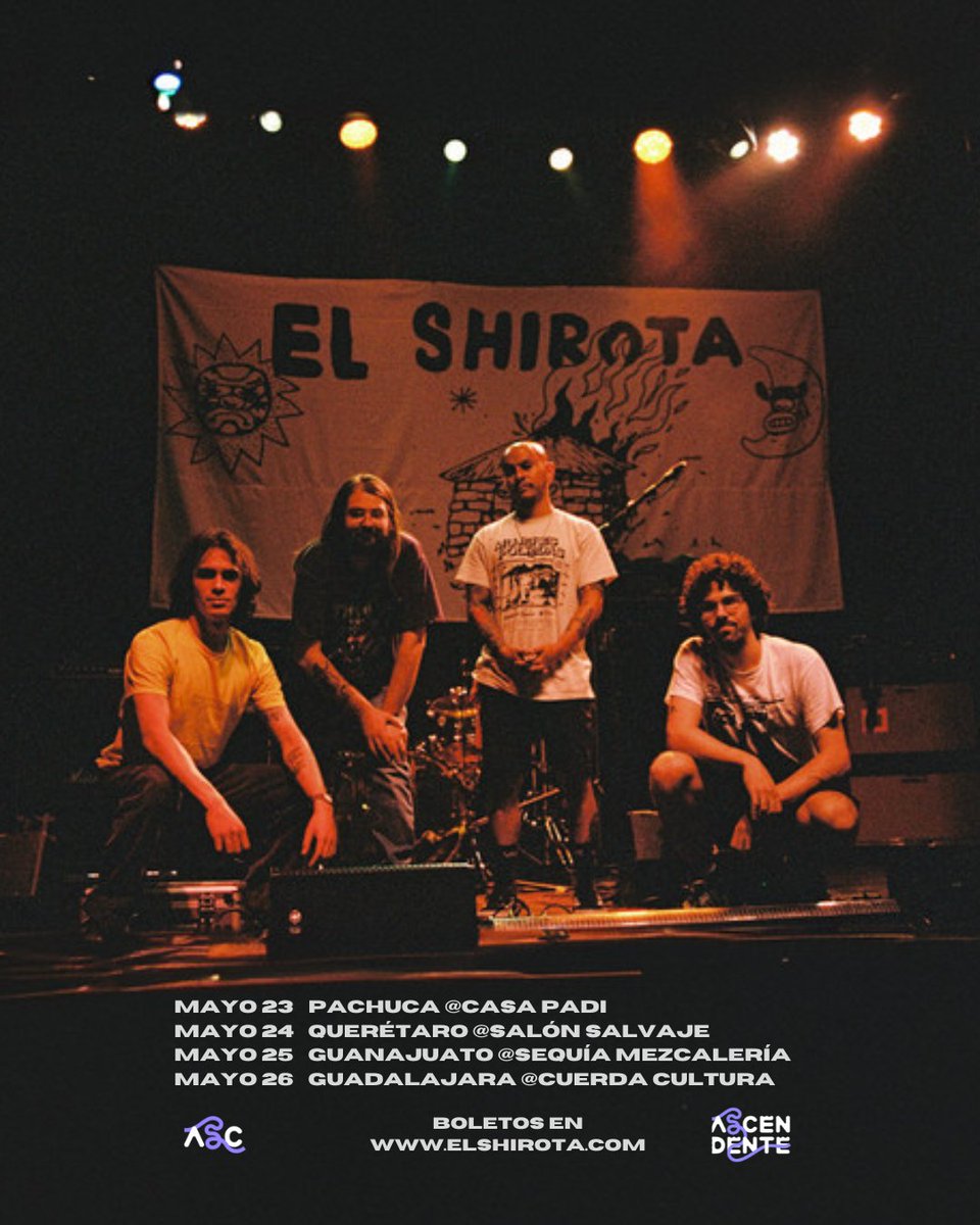 Nos vemos esta semana en el bajío mexicano 🫡
Boletos para Pachuca y Guadalajara en elshirota.com/tour