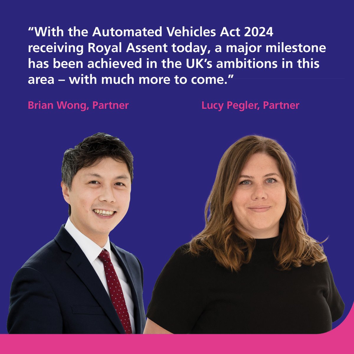 The Automated Vehicles Act 2024 has received Royal Assent, creating a legal framework for automated vehicles in the UK. 

Read more: buff.ly/4bGZmjd 

#AutomatedVehicles #Legislation #Transport