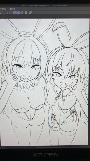 バニーなチルノとクラウンピース良すぎ 秋例で妖精バニーイラスト本出すからよろしくバニー