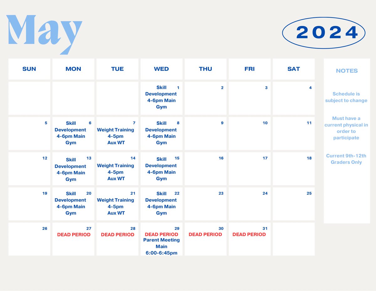 UPVBALL's tweet image. Schedule update for May. Dead Period begins next week!!