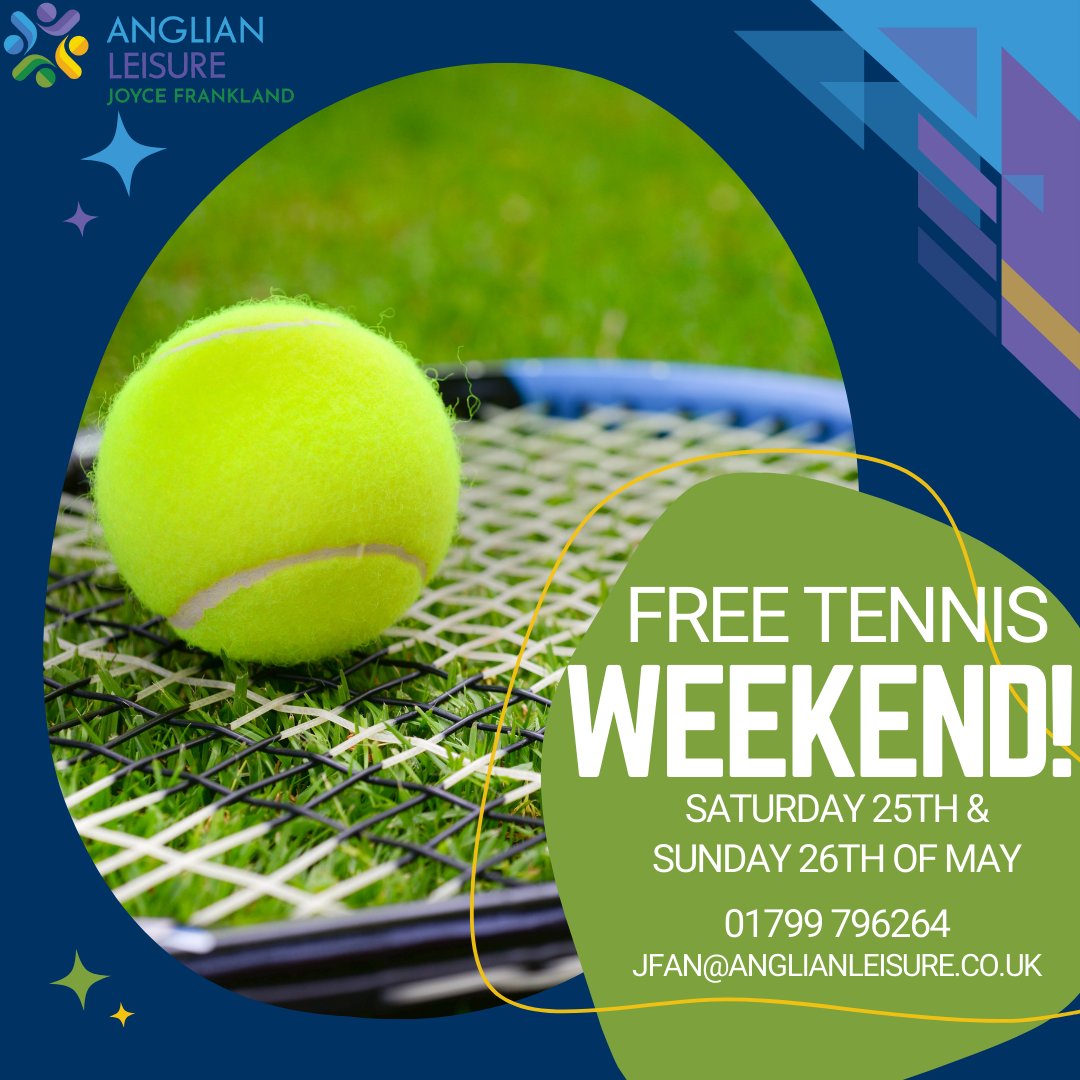 Come on down and enjoy some summer tennis fun, on us!

#tennis #tennisplayer #tenniscourt #active #stayactive #fitness #fitnesslifestyle #fitnesslife #sport #sports #fitterhealthierhappier #outdoors #outdoor #outdoorsports #free #freeweekend #newport #saffronwalden #summer