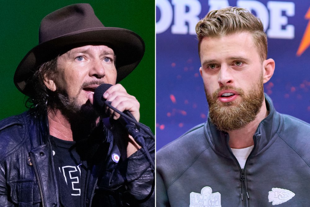 Eddie Vedder paused a Pearl Jam concert to slam Harrison Butker's sexist commencement speech and say 'he looked like such a f—ing p*ssy.” 'The irony was that the football player – well, kicker…You see the kicker doesn’t have the pads because he doesn’t tackle anybody or get