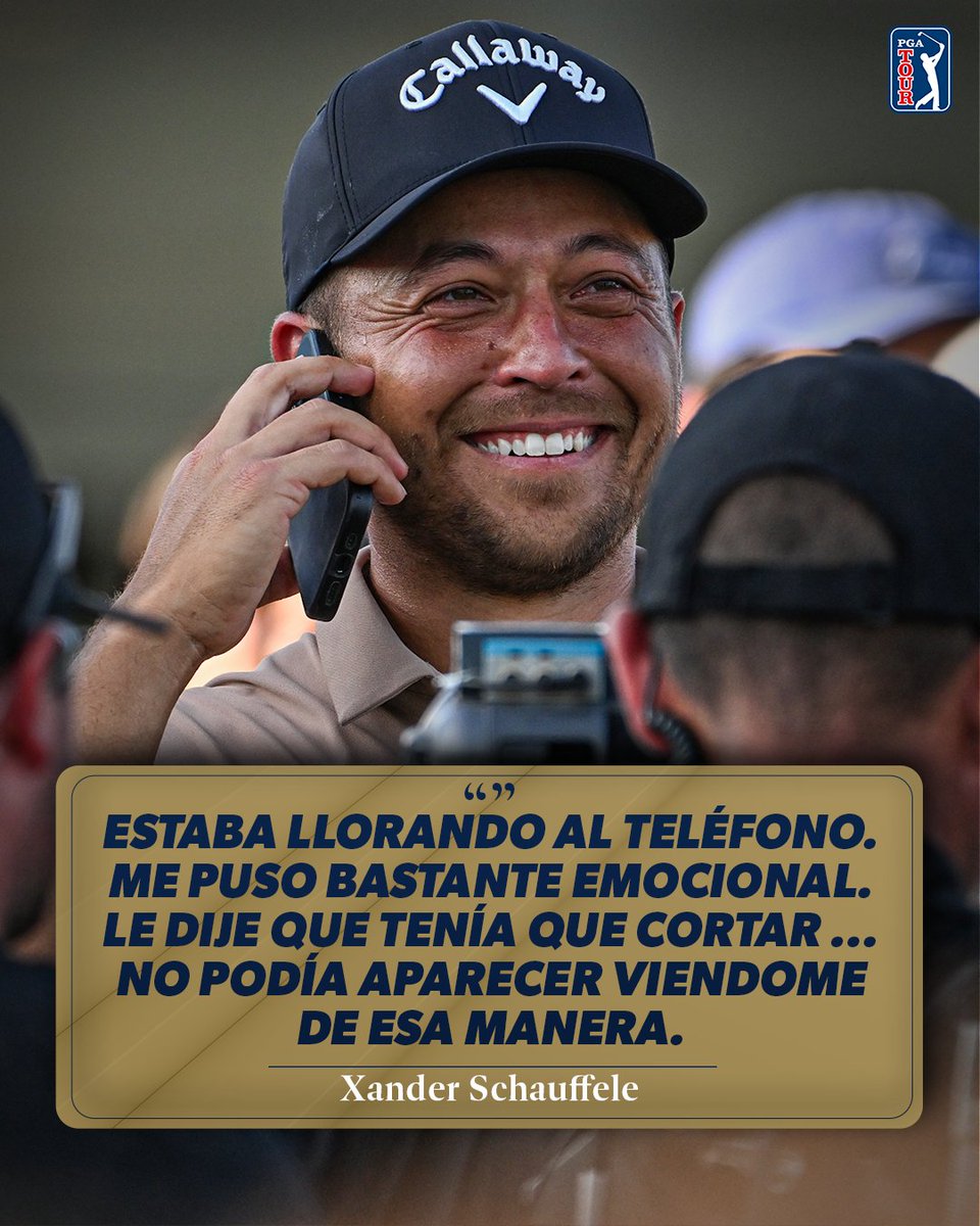 Una llamada que @XSchauffele y su papá nunca olvidarán.❤️