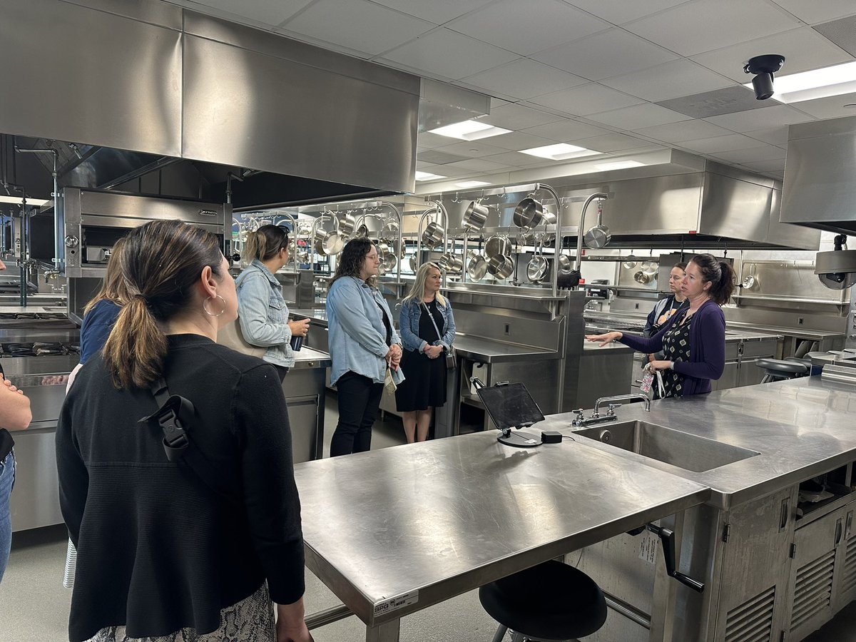 Visiting the spectacular kitchens at Joliet Junior College this morning with our culinary arts faculty! #CareerTechEd #CTE #culinaryarts #yesChef
