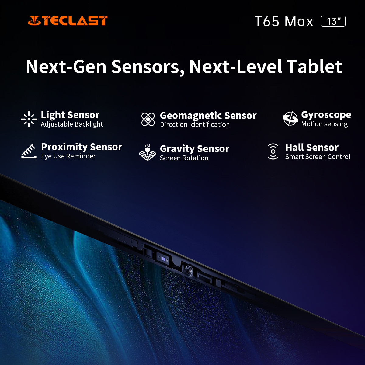 TeclastOfficial's tweet photo. Responsive Precision with T65 MAX's Advanced Sensors!
Experience cutting-edge responsiveness as the T65 MAX's sensors adapt to your usage patterns, providing seamless interaction for gaming and productivity.
#Teclast #T65MAX #tech #SensorTech #teclasttech https://t.co/whvgsC6sI6