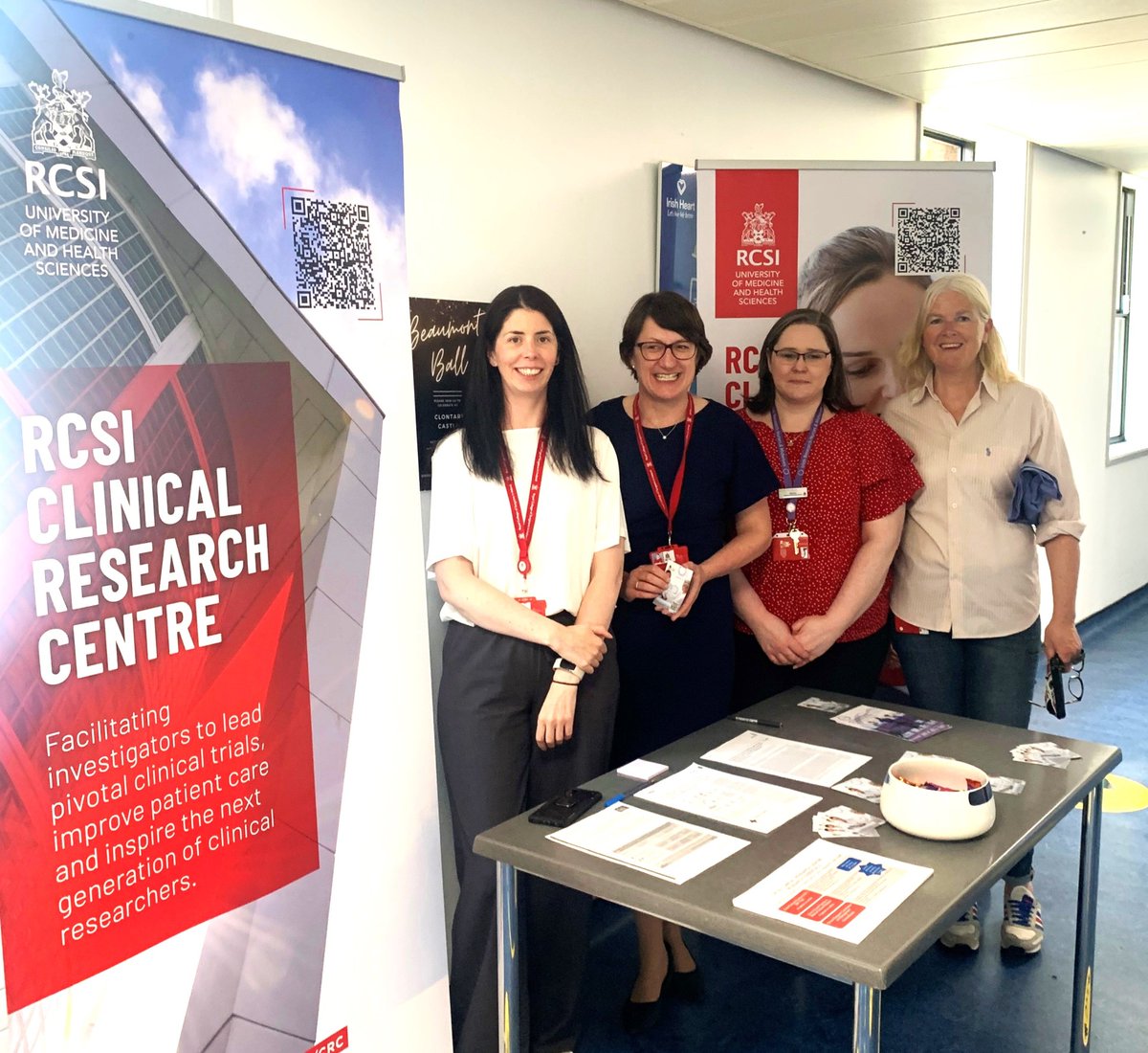 Celebrating #ICTD2024 with colleagues from @RCSI_Irl Clinical Research Centre in @Beaumont_Dublin Great opportunity to speak with hospital staff to share the work that is being undertook in the CRC #BuildingCapacity