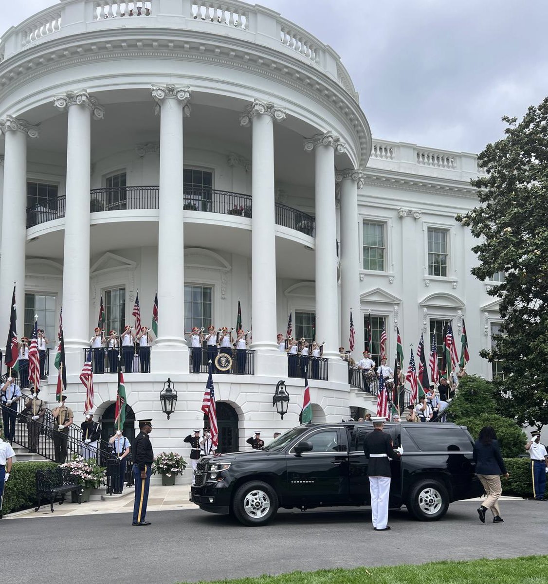 Ongoing preparations at the White House ahead of the State Visit.