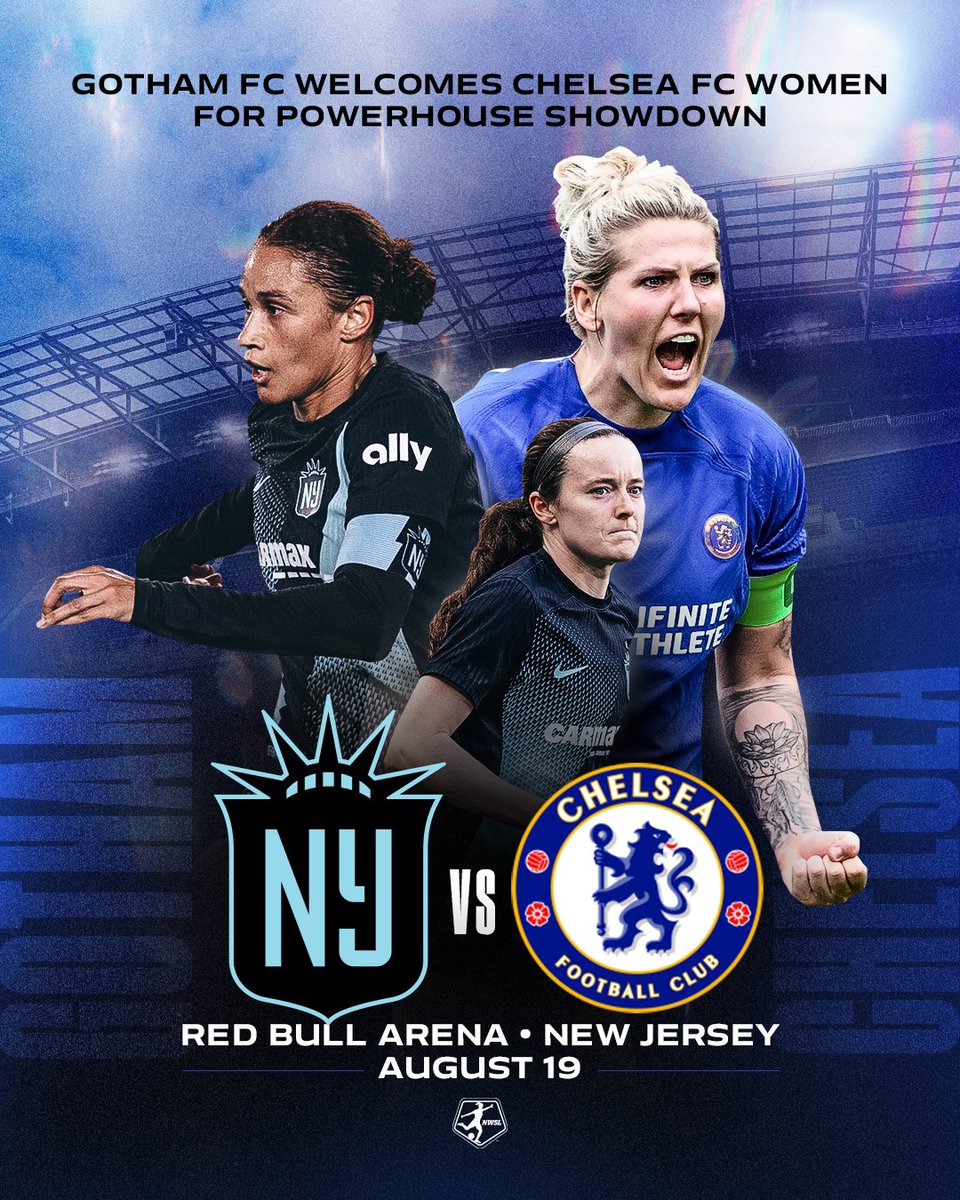 Mark your calendars. 🔥 @GothamFC scheduled to host @ChelseaFCW on August 19th!