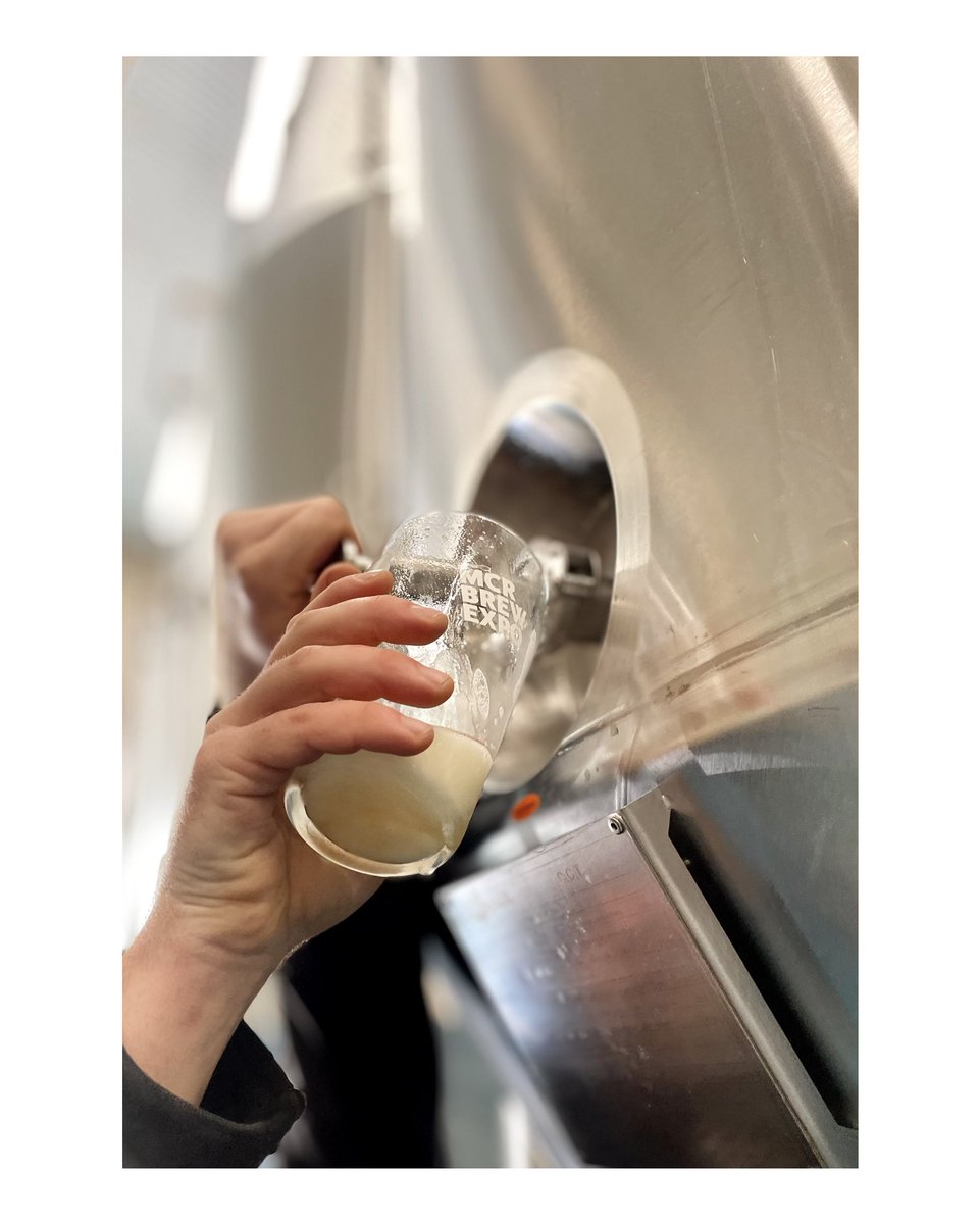 This photo here is of some beer coming out of a tank. Who knows what our brewer is going to do with it. Run some tests on it or drink it maybe. Who knows.