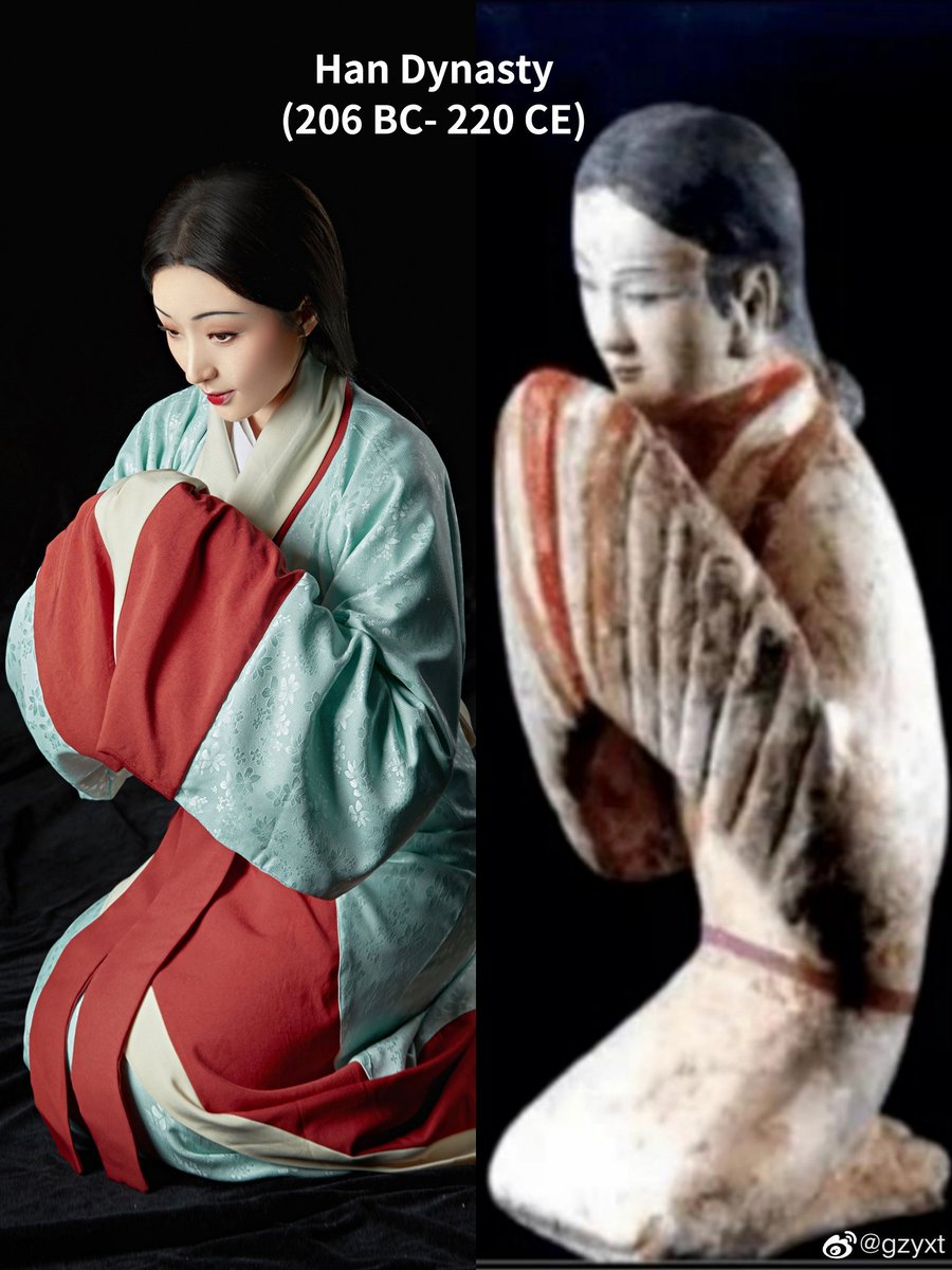 Cecelia_zhang0's tweet photo. Based on ancient figure sculptures and paintings,restoring the traditional Chinese women's clothing in the feudal dynasties from the Han Dynasty (206 BC) to the Qing Dynasty(1911),and modern fashion styles spread around Shanghai during the Republic of China in the 20th century https://t.co/5KxnNgJDzT