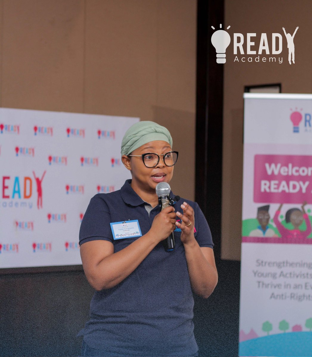 At the opening session for READY Academy 2.0 We heard from @TumieKomanyane from @frontlineaids the leading organization of the #READYMovement She gave a background on the movement and it's importance in promoting youth leadership in SRHR and HIV.