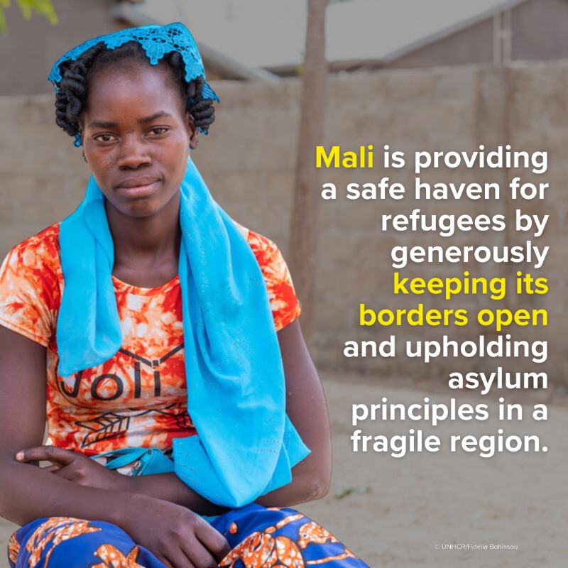 UN's tweet photo. The Central Sahel — which includes Burkina Faso, Mali &amp; Niger — is facing a severe humanitarian &amp; protection crisis which has forced millions of people from their homes.

@Refugees is providing essential services for those who are displaced, but more support is urgently needed.