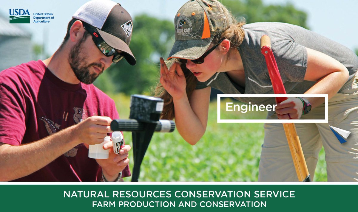 We are #hiring 
This NRCS Nebraska opening is for a civil engineer to develop structural analysis and designs for dams, concrete structures, stream restoration projects, and other conservation practices needing engineering guidance.
Details here:
usajobs.gov/job/791869900