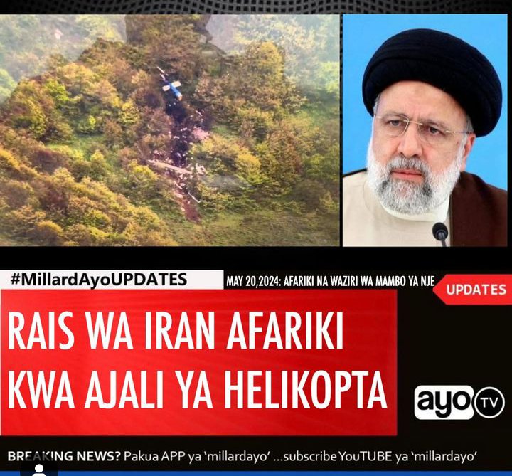 ras__tz's tweet photo. Rais wa Urusi ameahidi kushirikiana na Iran kwenye uchunguzi wa kifo cha Rais wa nchi hiyo📸 https://t.co/uPkbUqQ6XJ