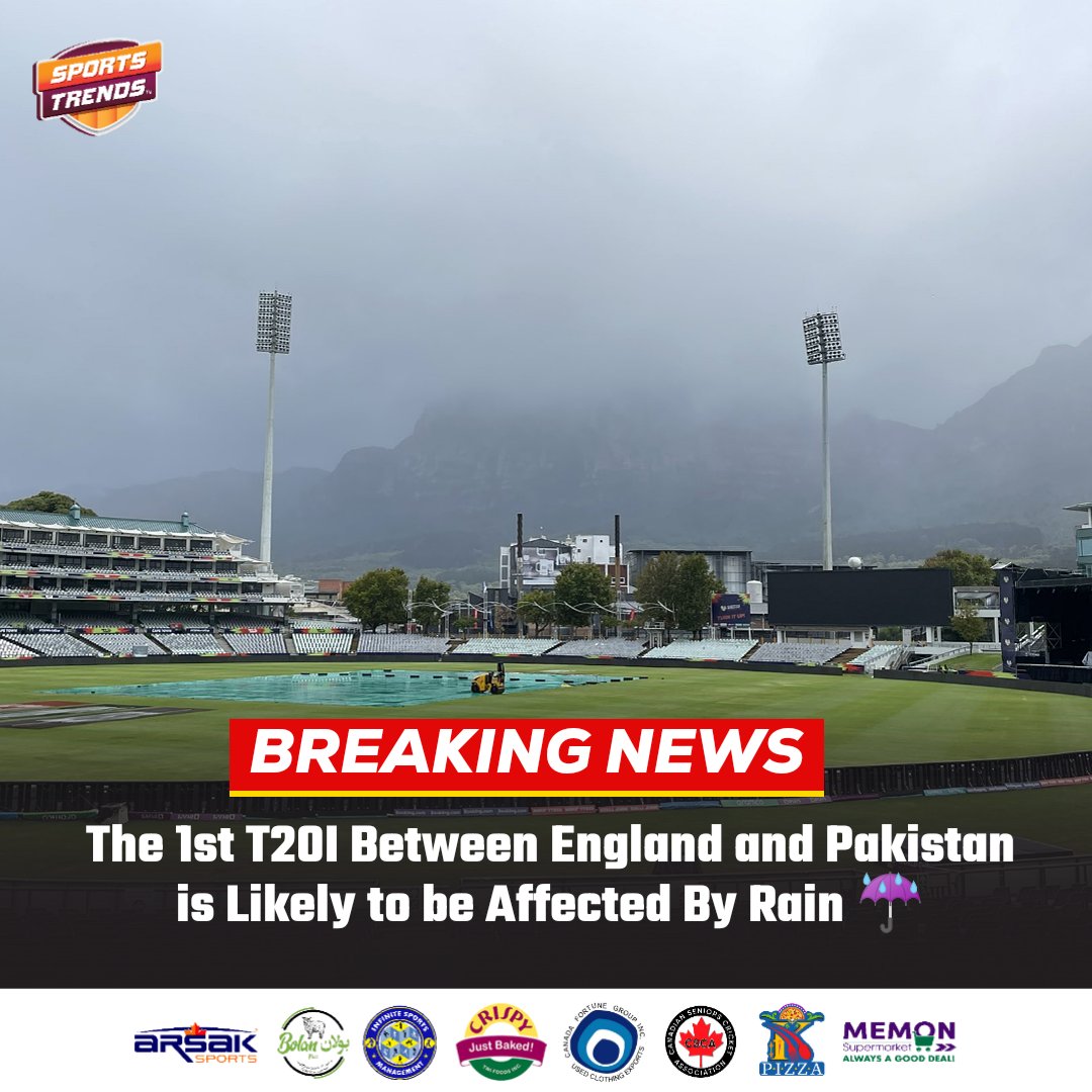 📰 Breaking News 📰 The 1st T20I Between England and Pakistan is likely to be affected by rain 🏏🏴󠁧󠁢󠁥󠁮󠁧󠁿🇵🇰🌧️ - There are 70% Chances Of Precipitation On Wednesday in Leeds. #Cricket #Pakistan #PakistanCricket #ENGvPAK #PAKvENG #ENGvsPAK #SportsTrendsCan #SportsTrendsCanada