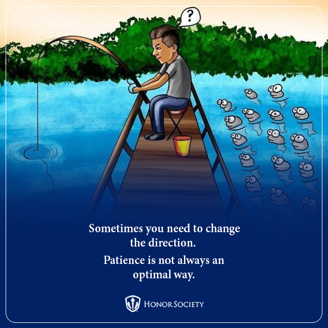 HonorSociety's tweet photo. Patience is a virtue, but progress needs action. Change course if needed!

#afriendlyreminder
#perspective
#bestrategic
#changedirection https://t.co/1ySlvhDYLG