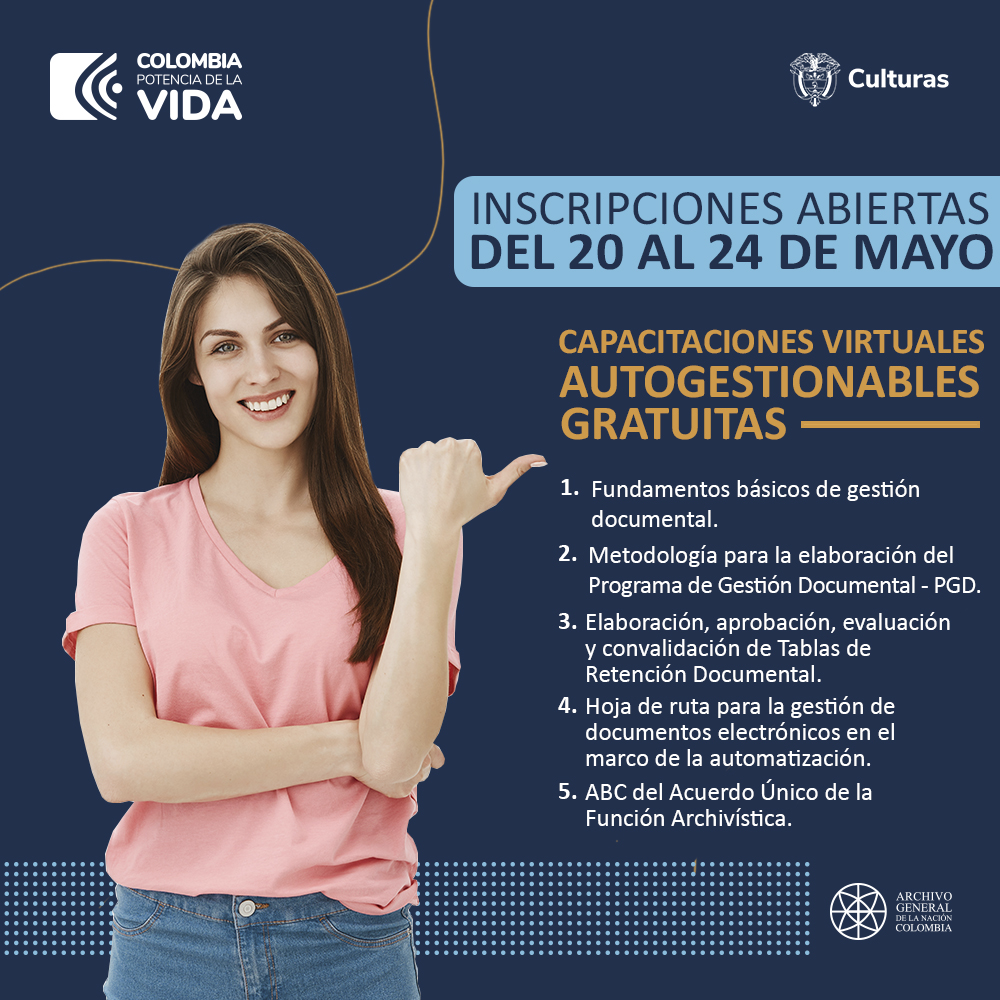 📣¡Ya puedes inscribirte a los 5 cursos virtuales autogestionables de junio!

🔗Hasta el 24 de mayo a las 05:00 p.m., podrás realizar la inscripción a los cursos de tu preferencia: bit.ly/3yohyQ9

#UnArchivoQueDialogaConLaNación