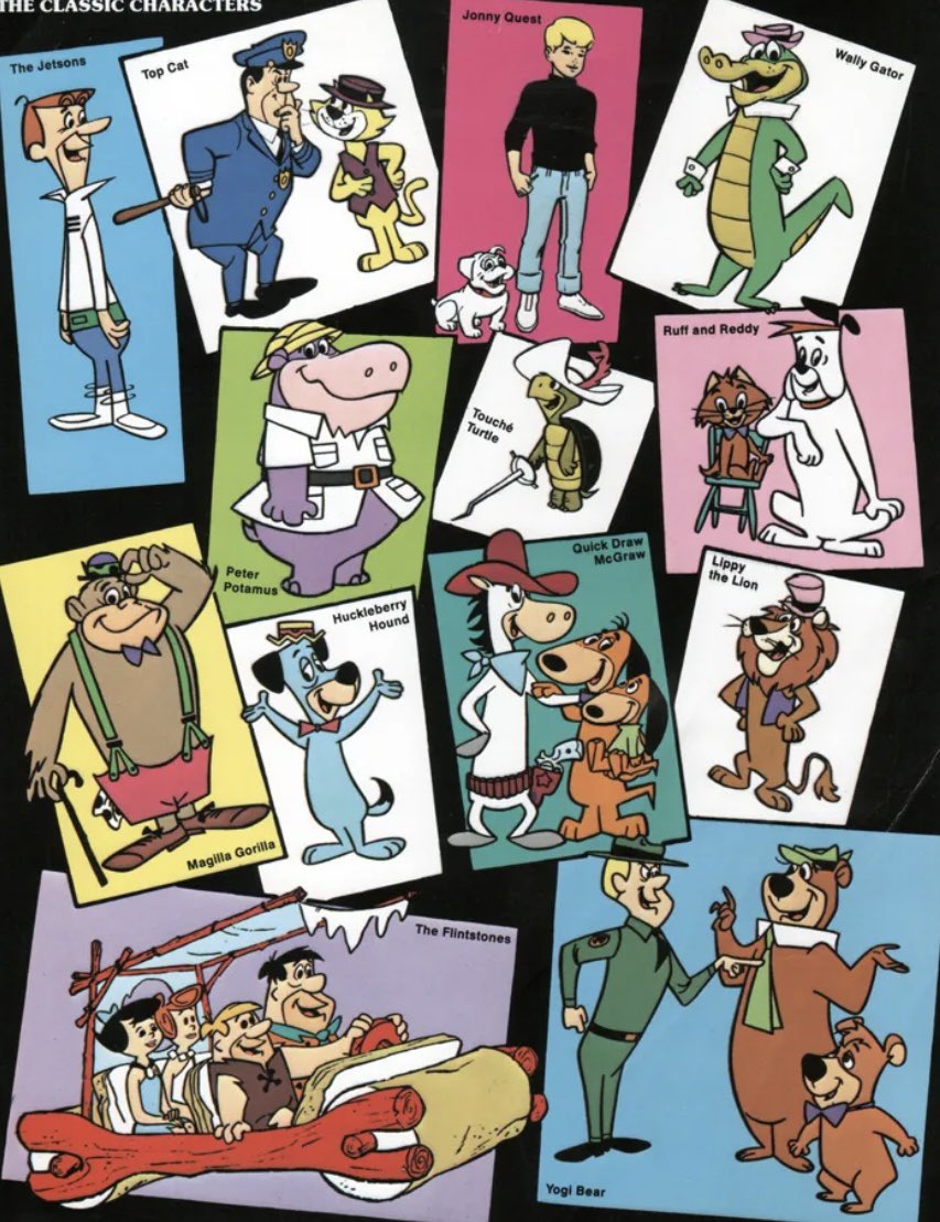 #hannabarbera A style guide plate of classic characters 😁👌👍
