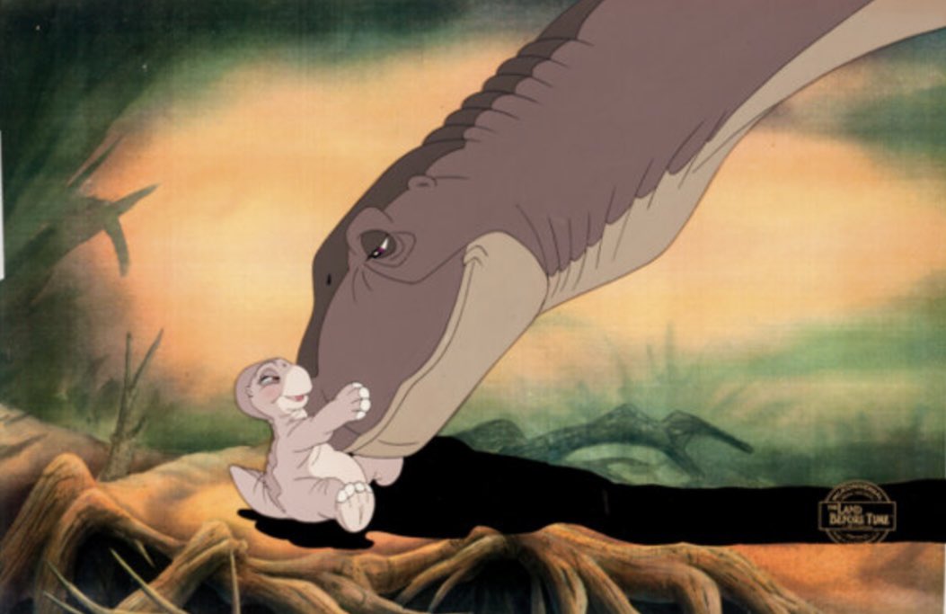 #donbluth Cute Land Before Time cel 🥰😁👌!