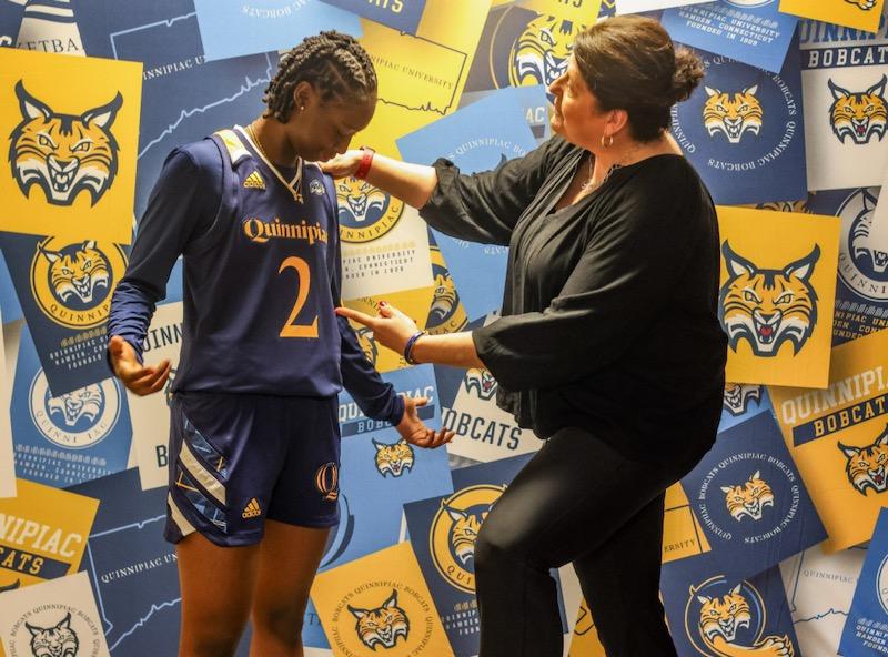 Aniyah Neal (@aniyahneal11) on Twitter photo Recently, I had an amazing unofficial visit <a href="/QU_WBB/">Quinnipiac Women's Basketball</a> with coach <a href="/QU_CoachFabbri/">Coach Fabbri</a> and <a href="/SamGuastella/">Sam Guastella</a>. To my surprise, I am pleased to announce a full scholarship offer to play basketball and attend the wonderful <a href="/QuinnipiacU/">Quinnipiac University</a>. Thank you, <a href="/QU_CoachFabbri/">Coach Fabbri</a> !!! Recently, I had an amazing unofficial visit <a href="/QU_WBB/">Quinnipiac Women's Basketball</a> with coach <a href="/QU_CoachFabbri/">Coach Fabbri</a> and <a href="/SamGuastella/">Sam Guastella</a>. To my surprise, I am pleased to announce a full scholarship offer to play basketball and attend the wonderful <a href="/QuinnipiacU/">Quinnipiac University</a>. Thank you, <a href="/QU_CoachFabbri/">Coach Fabbri</a> !!!