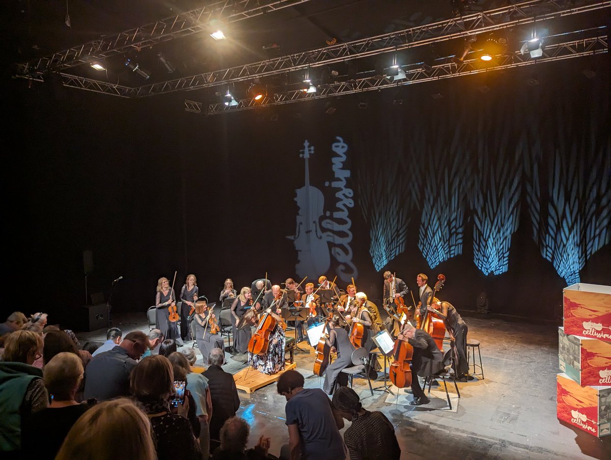 Wonderful to attend 'The Story of a Cello' at the @BlackboxTheatre as part of the @musicforgalway Cellissimo Festival. Well done to @CamilleThomasOF and the wonderful Irish Camber Orchestra. A fantastic programme of events cellissimo.ie