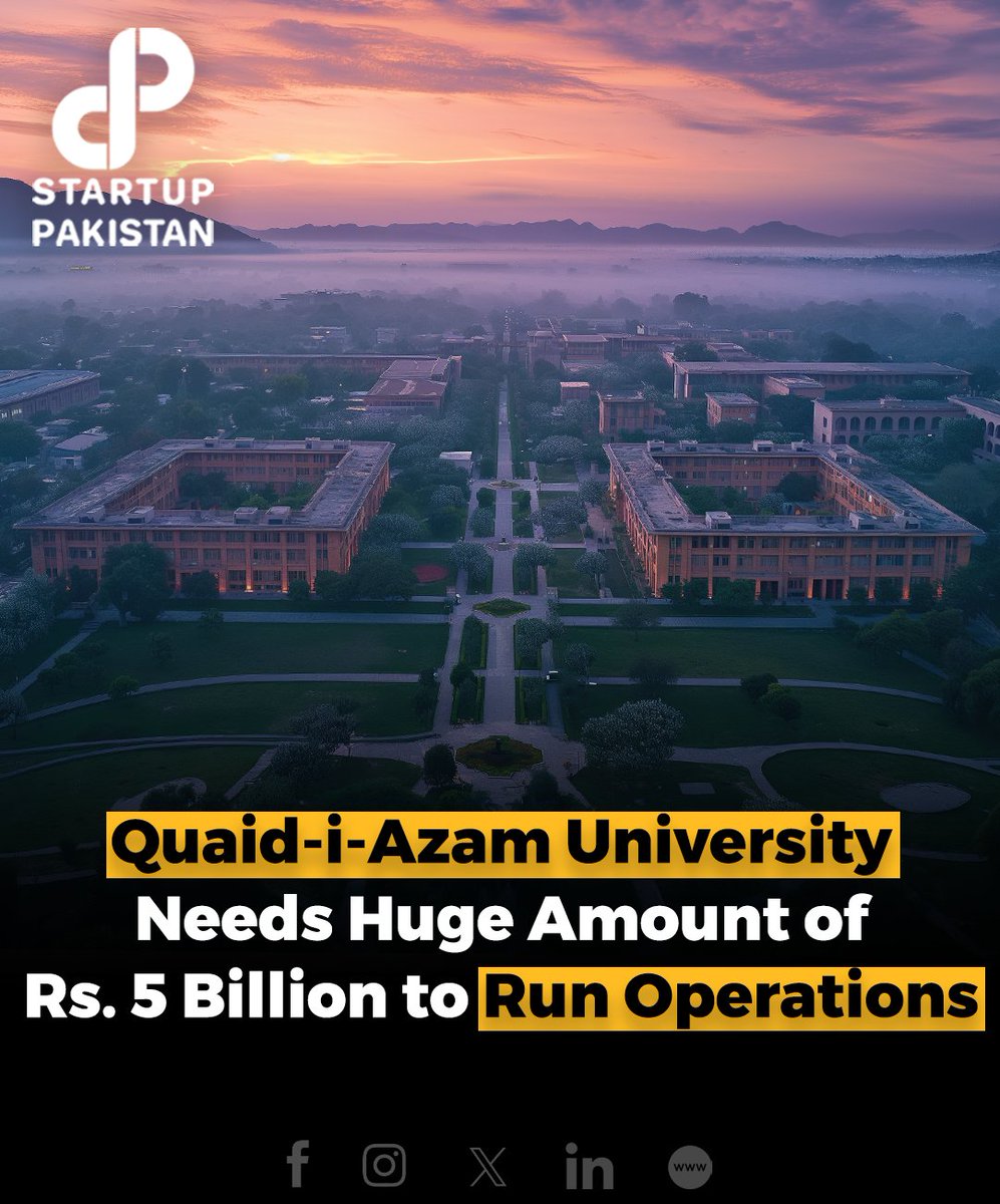 The Academic Staff Association at Quaid-i-Azam University (QAU) has urgently called on government to allocate Rs5 billion to address a severe financial shortfall.

#Pakistan #Islamabad #QAU #University #Budget #Quaidiazamuniversity