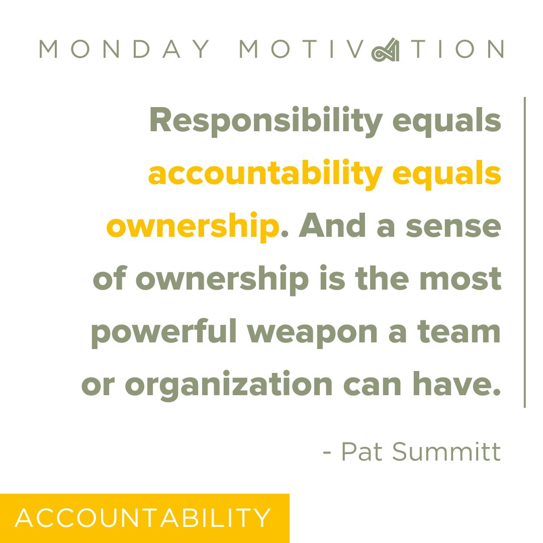 Responsibility = Accountability = Ownership 💥
.
.
.
.
#accountfully #outsourcedaccounting #modernaccounting #mondayinspo #mondaymotivation #inspo #inspiration #motivation  #corevalues #values #accountability #ownership #leadership #takeownership #teamwork #responsibility