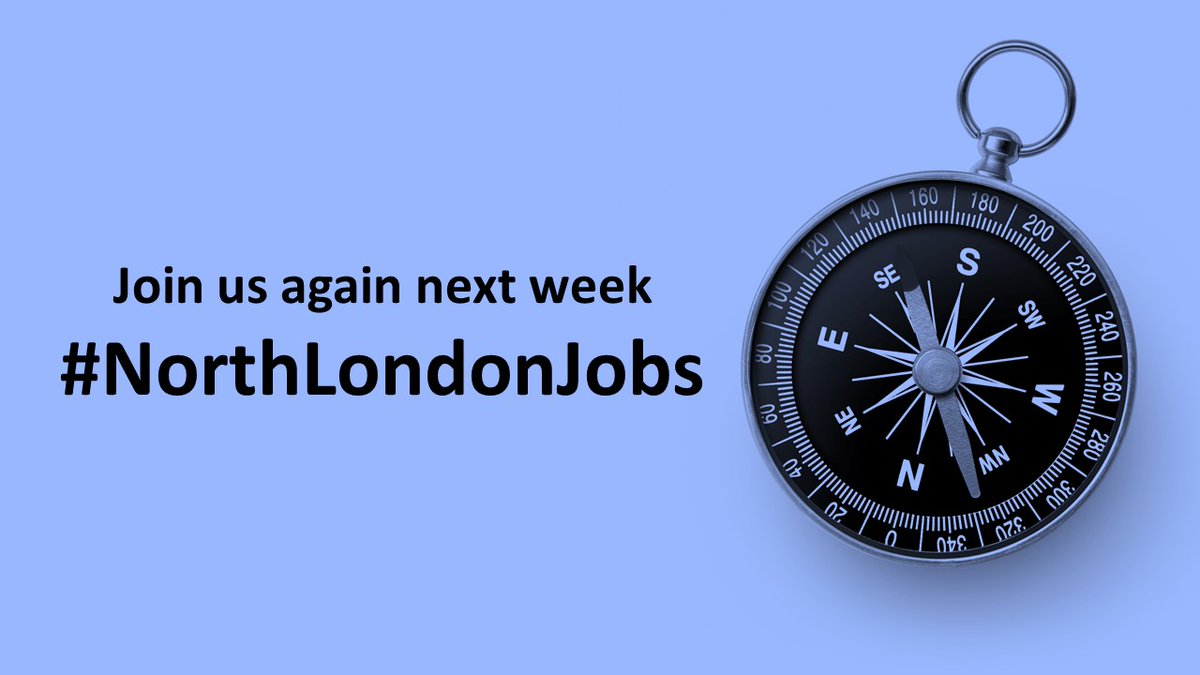 That's the end of this week's #FocusOnNorthLondon feature 🛑 We hope that you found something suitable and good luck with your applications 👍 Join us at the same time next week 📅 Click here to see all of the jobs we posted 👉 ow.ly/L4Rx50NiRnp #NorthLondonJobs