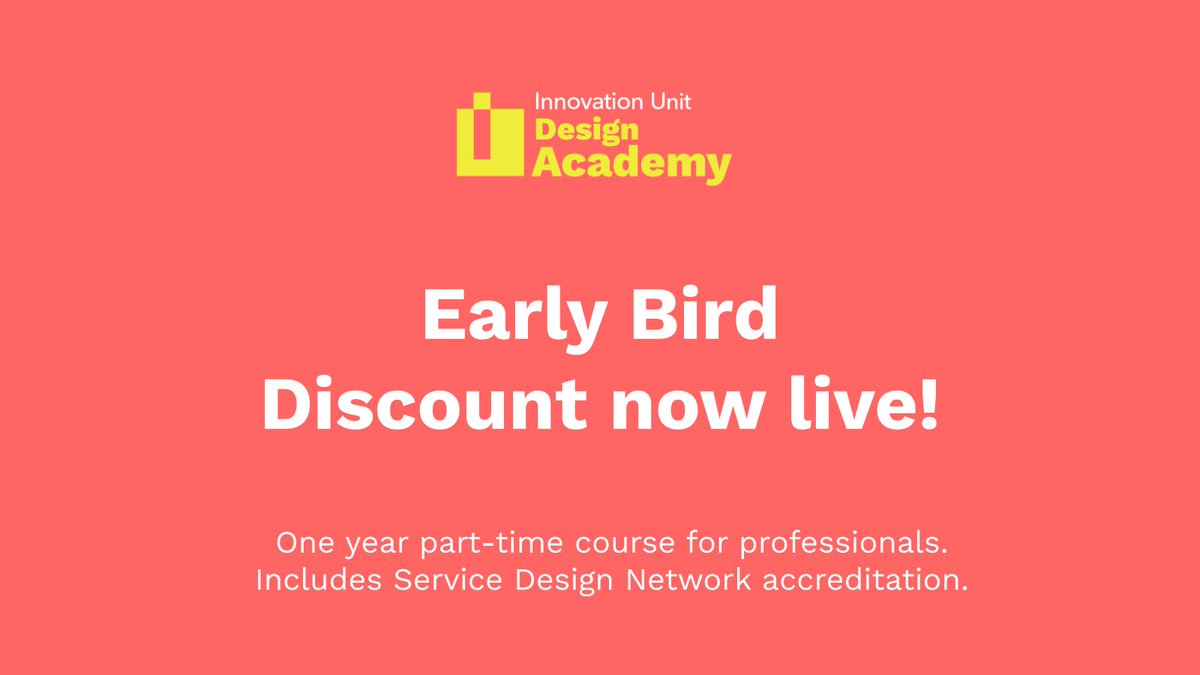 Work in #socialchange and eager to develop your #servicedesign skills? Our @SDNetwork accredited course involves: 1⃣Applying service design methods to complex social challenges (Sept – Jan) 2⃣Design leadership for systems change (Jan – June) Apply👉 iuda.org.uk