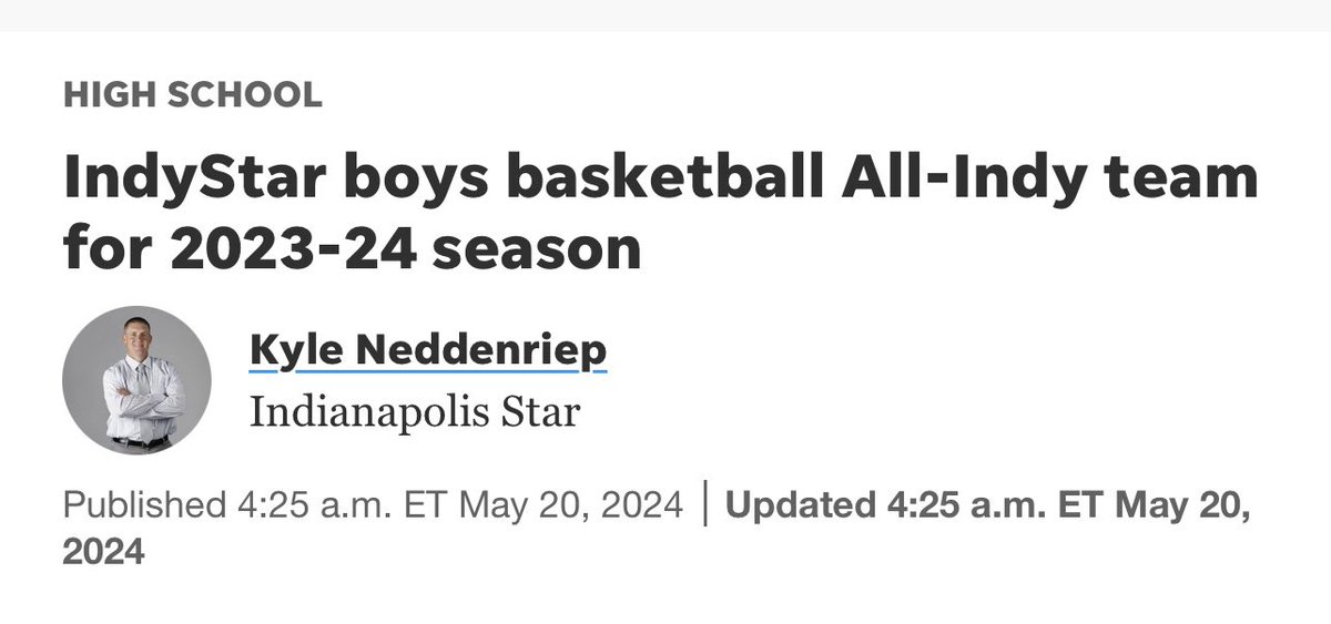 Congratulations to <a href="/ethanroseman1/">Ethan Roseman</a> for being recognized High Honorable Mention &amp; <a href="/CashMoore2025/">Cash Moore</a> Honorable Mention for this years All Indy Team. 🤞<a href="/BCHSAthletics/">Bishop Chatard Athletics</a> <a href="/KyleNeddenriep/">Kyle Neddenriep</a>