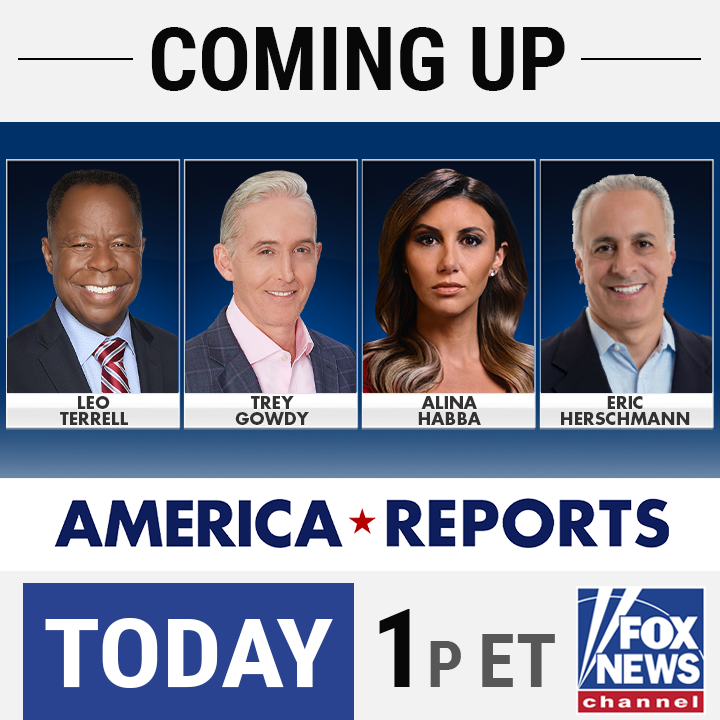 MONDAY: Civil rights attorney @TheLeoTerrell @GowdyAmerica host @TGowdySC Attorney for fmr President Trump @AlinaHabba Fmr Manhattan Assistant DA Eric Herschmann Plus more Join @SandraSmithFox and @johnrobertsFox LIVE at 1pm ET