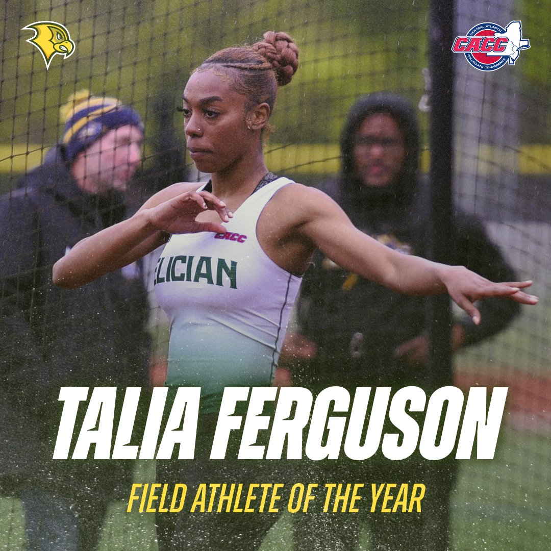 Felician Athletics (@felicianusports) on Twitter photo Congratulations to our Track and Field <a href="/CACC01/">Central Atlantic Collegiate Conference</a> Major Award Winners!!!
Thomas and Ferguson claim back-to-back honors while Peck receives his first Coach of the Year awardπ₯π Congratulations to our Track and Field <a href="/CACC01/">Central Atlantic Collegiate Conference</a> Major Award Winners!!!
Thomas and Ferguson claim back-to-back honors while Peck receives his first Coach of the Year awardπ₯π