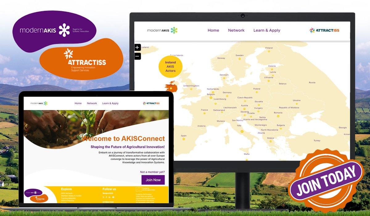 For those of you interested in learning more about Agricultural Knowledge and Innovation Systems #AKIS, the new AKISConnect platform brings together EU stakeholders across policy, research & practice working to bridge the gap between theory & action🇪🇺 See: akisconnect.eu/akis-network