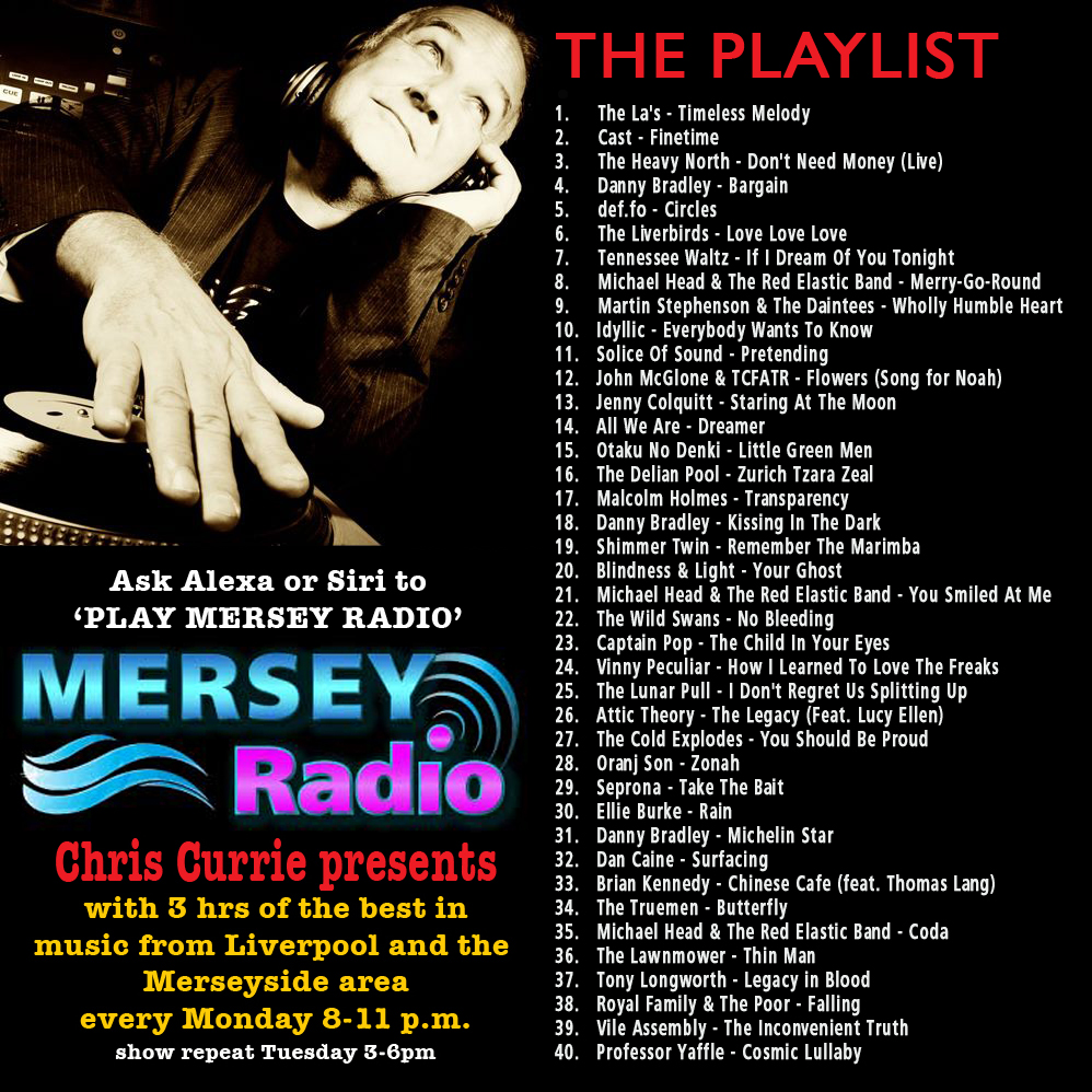 20.05.24 - Tonight's show: Feat. Album: Loophole by @michaelheadtreb plus Featured Artist: @MrDannyBradley + 3hrs of Mersey musical medication ASK YOUR SMART SPEAKER to 'PLAY MERSEY RADIO' @_The_Las @castofficial @theheavynorth @deffo_music @LiverbirdsBand @WaltzTennessee