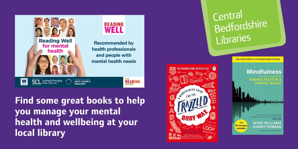 Mindfulness can help you feel calmer is a busy and often stressful world. Find books about mindfulness in the #ReadingWell for mental collection at your local library! #WorldMeditationDay @letstalkcentral