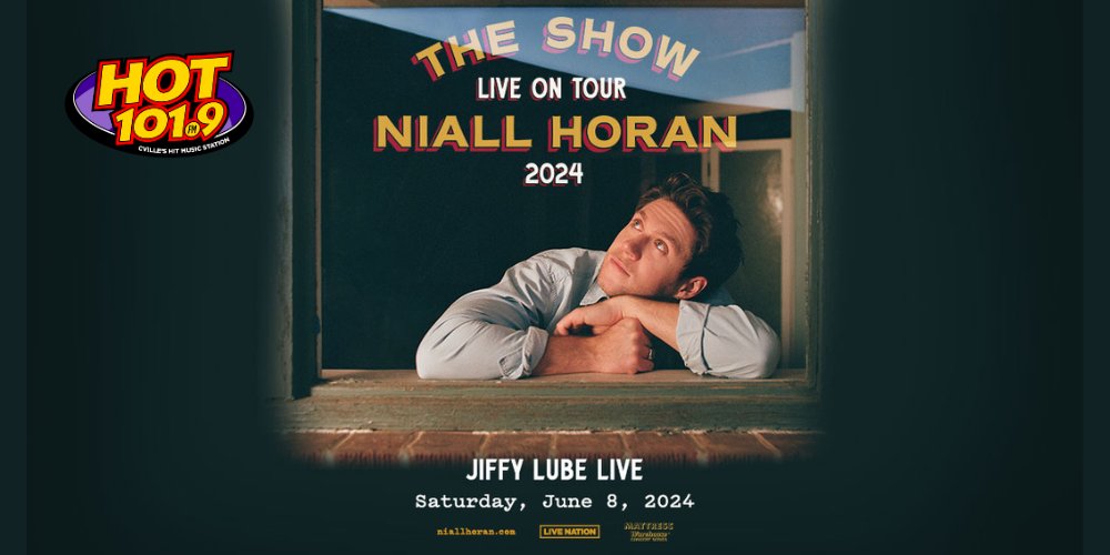 Hot 101.9 has your chance to win: Niall Horan: "THE SHOW" LIVE ON TOUR 2024 on Sat • Jun 08 • 7:30 PM at Jiffy Lube Live, Bristow, VA. 1019hot.com/2024/05/20/ent…