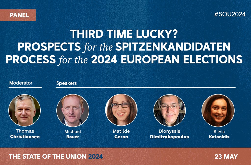 🗳️ Will the #Spitzenkandidaten process shape the #EE2024? #SOU2024 panel moderated by @TCEuropean, featuring: 🎙️ Michael Bauer @STGEUI 🎙️ @matildecer 🎙️ @DGDimitrakop 🎙️ @silviakotanidis Discover the programme ➡️ loom.ly/dn10G9I @Europarl_IT