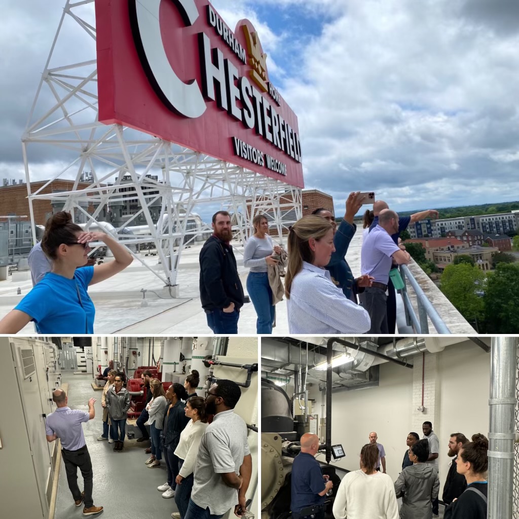 BOMA_rdu's tweet photo. Exciting milestone in our Foundations of Real Estate Management class as our students embark on a building tour of the magnificent Chesterfield! 

Special shoutout to our Lunch sponsors for their invaluable support!

#FoundationsClass #CRE #RealEstateManagement https://t.co/Xbc3kE1XwG