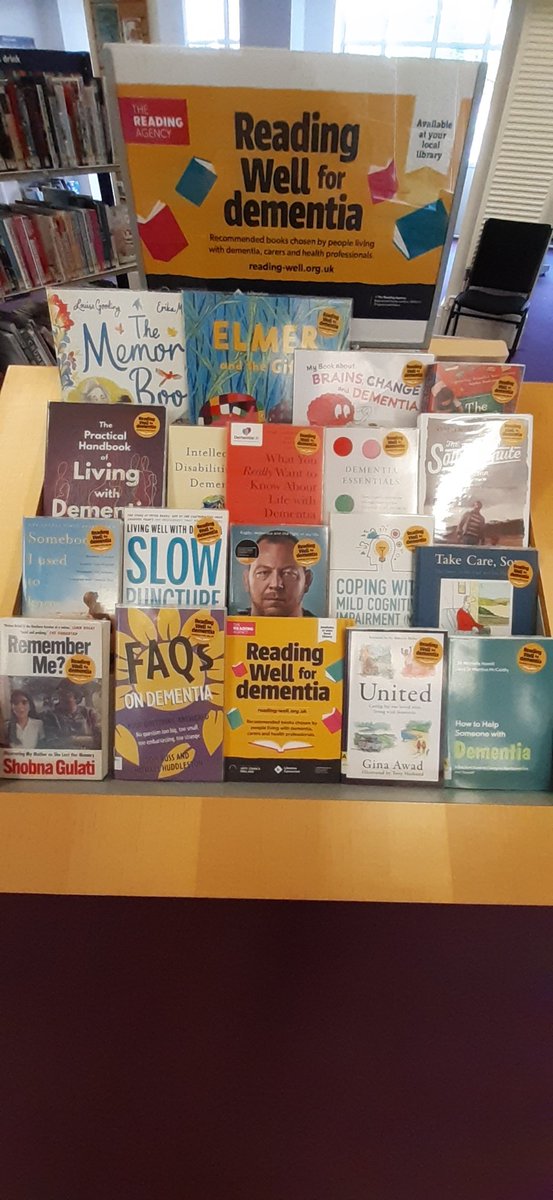 Dementia Action Week may have just ended but there is still time to get help from The Reading Agency's new book list, recommended reading to help people living with dementia, their families and carers. #NationalDementiaActionWeek #ReadingWell #readingagency @bansteadlibrary