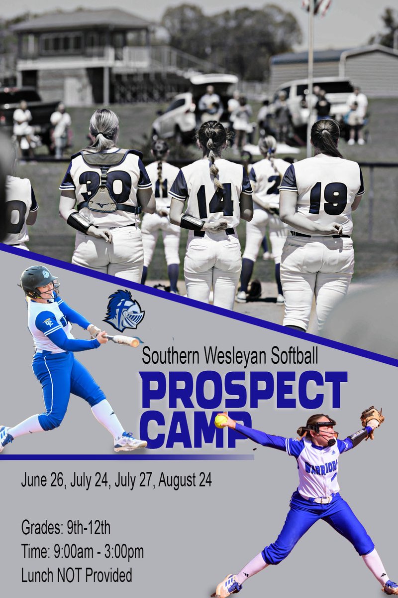 Do you want to showcase your softball skills in front of college coaches?

Check out the Prospect Camps being offered by <a href="/SoftballSwu/">SWU Softball</a> this summer and fall!

Register today at: swuathleticscamps.com

#TeamSWU #ncaad2 #conferencecarolinas