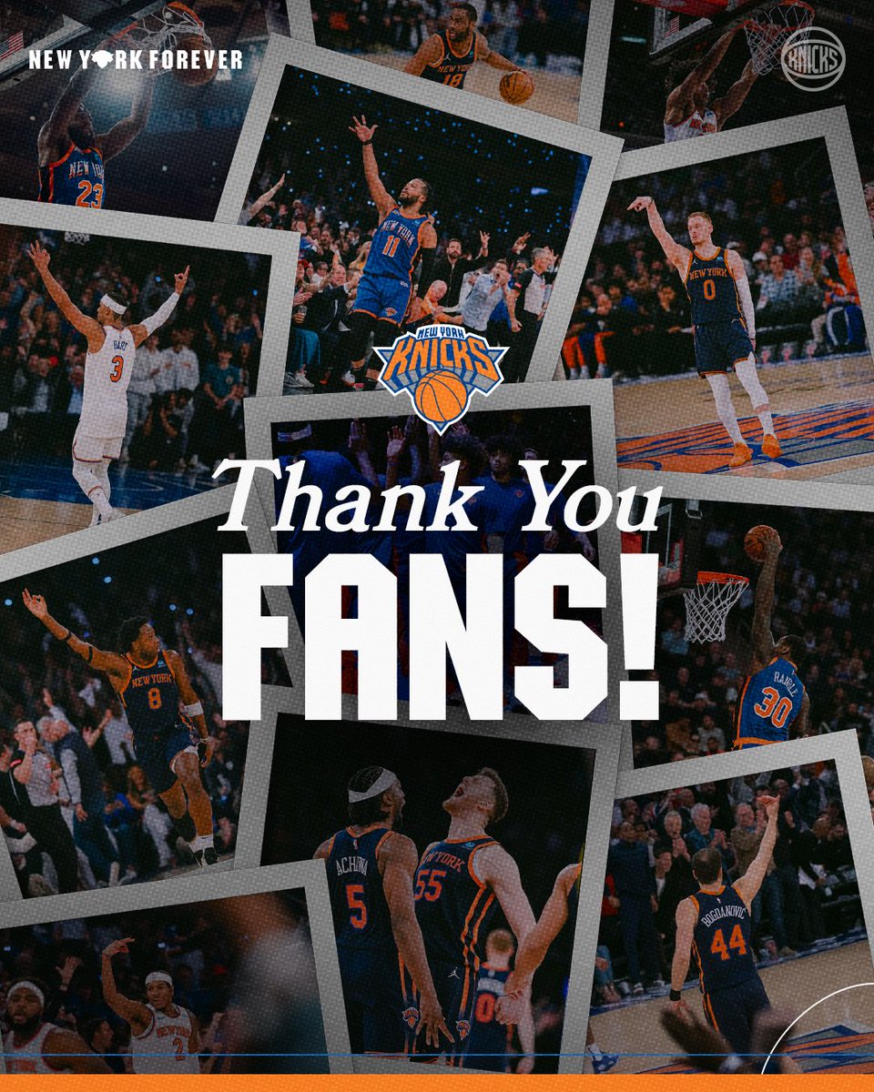Your passion and energy is unmatched. Thank you, Knicks fam 🧡💙