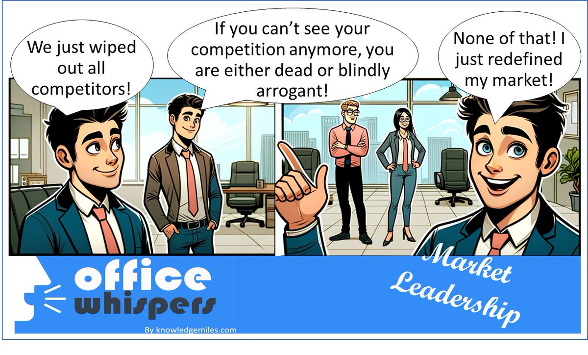 #OfficeWhispers #WorkplaceComics #WorkplaceHumor #Workplace #Comics #humor #MarketShare #Market #Leadership #MarketLeadership