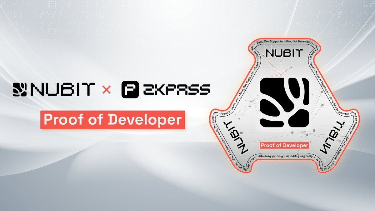 💻 Proof of Developer (PoD) has arrived!

Nubit offers a secure and scalable blockchain network for developers to build and innovate, now in collaboration with @zkPass and @IntractCampaign.

Verify your GitHub contributions and claim a special SBT. We're building a diverse,